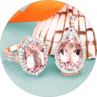 Shop jewelry collection specializing in Morganite gemstone